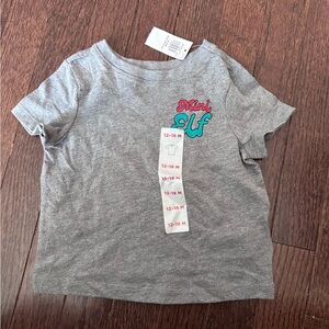 Old Navy Gray Kids Mini Elf Baby Tee
